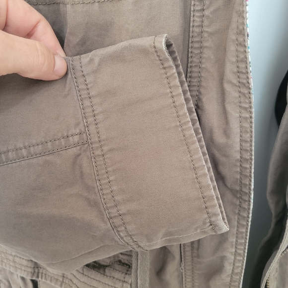 Old Navy Hooded Field Barn Jacket M Acorn EUC Long 100% Cotton - Picture 8 of 16